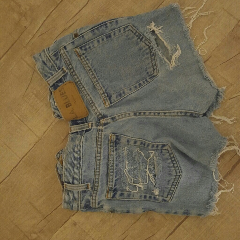 LA BLUES (Vintage) Custom Blue Jean Cutoff Shorts